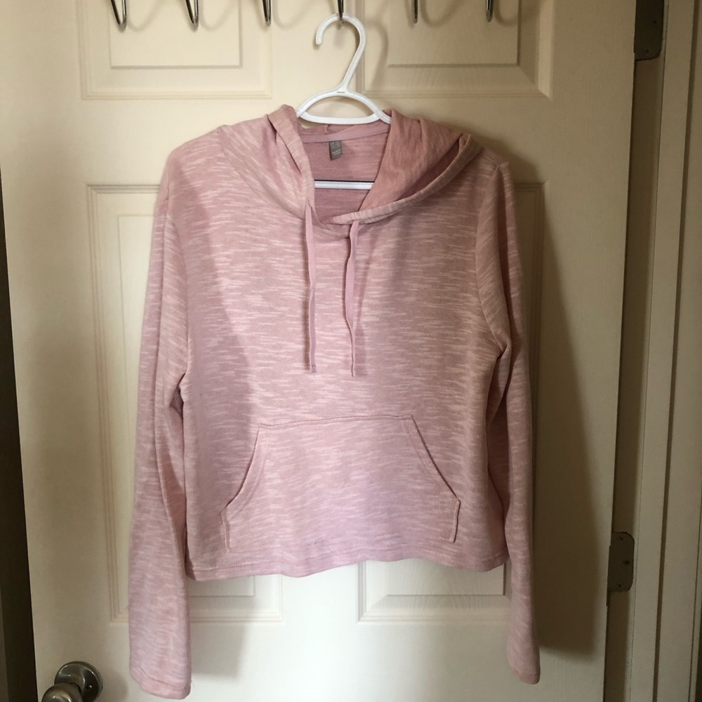 Cropped Pink Hoodie